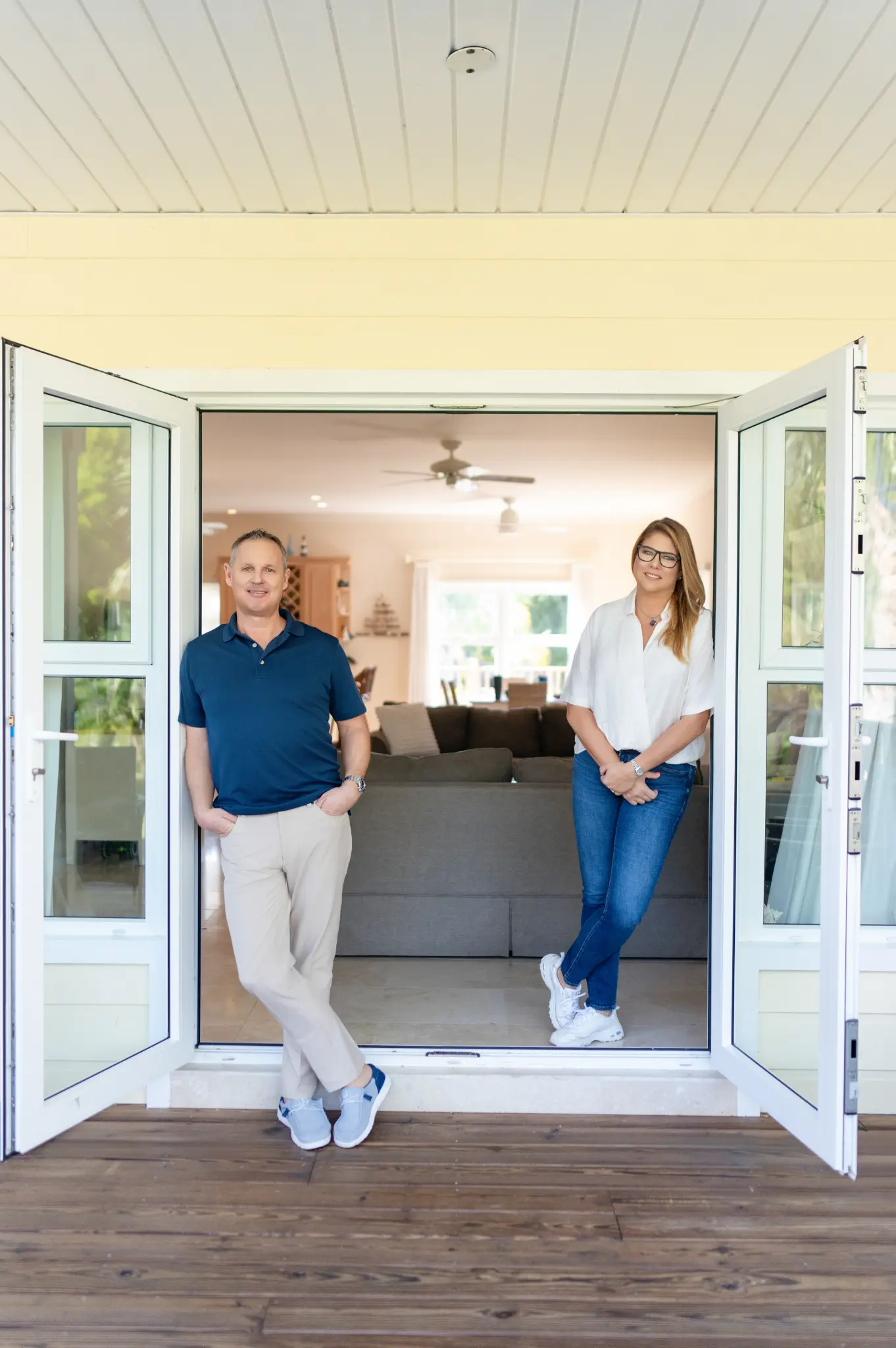Christoph und Pamela in ihrem Bahamas-Zuhause